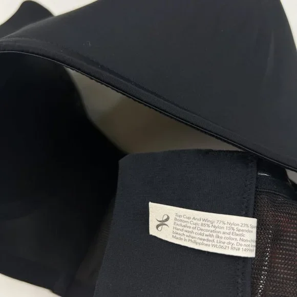 Lively Jet Black Lightly Padded No Wire Strapless Bra - Picture 5 of 6